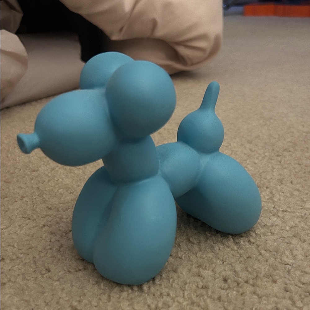 Blue Balloon Dog Figurine
